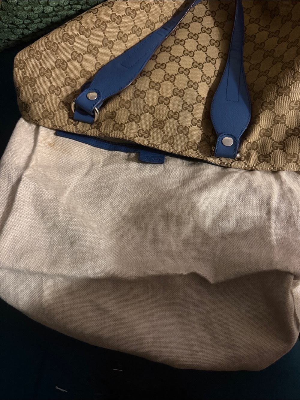 AUTHENTIC Gucci Beige GG Supreme Canvas Icon Bit Tote with dust bag - Picture 8 of 13